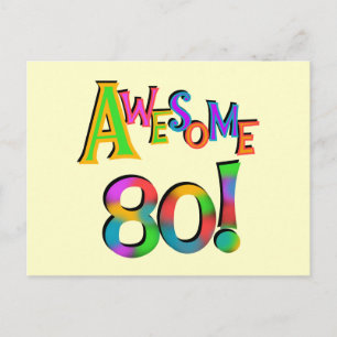 Geweldige 80 T-shirts en cadeautjes op zaterdag Briefkaart