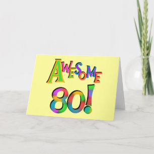 Geweldige 80 T-shirts en cadeautjes op zaterdag Kaart