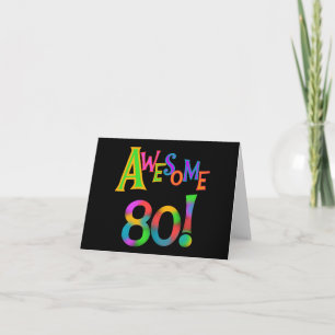 Geweldige 80 T-shirts en cadeautjes op zaterdag Kaart