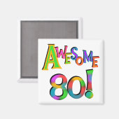 Geweldige 80 T-shirts en cadeautjes op zaterdag Magneet (Voorkant / Achterkant)