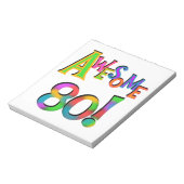 Geweldige 80 T-shirts en cadeautjes op zaterdag Notitieblok (Gedraaid)