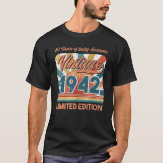 Geweldige 80e verjaardag T-shirt gemaakt in 1942 8