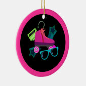 Geweldige 80s-versiering keramisch ornament (Rechts)