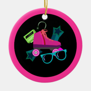 Geweldige 80s-versiering keramisch ornament