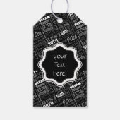 Geweldige 90e verjaardagsfeestje gepersonaliseerd cadeaulabel (Voorkant)