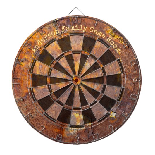 Geweldige aangepaste Rusty Iron-bericht Dartbord (Voorkant)