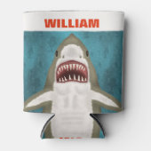 Geweldige aanval op witte haai Aangepaste oceaangr Blikjeskoeler (Voorkant)