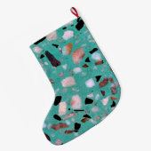 Geweldige  abstract marmer afbeelding grote kerstsok (Achterkant (Hangend))