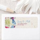 Geweldige Adresetiketten van wilde bloemen Etiket (Insitu)