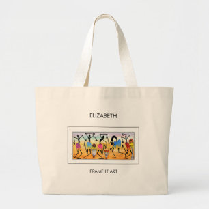 Geweldige, Afrikaanse kunst, hartverwarmende dans Grote Tote Bag