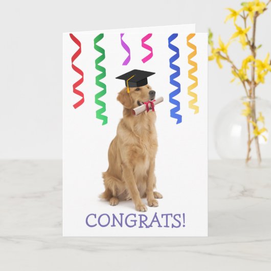 Geweldige Afstudeerprestatie Kaart (Gele Bloem)