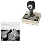 Geweldige akoestische gitaar 	rubberstempel (Gestempeld)