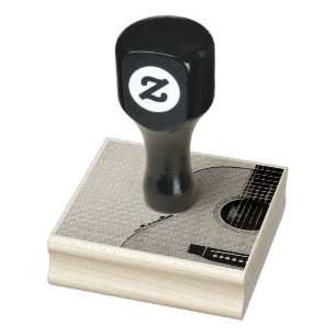 Geweldige akoestische gitaar 	rubberstempel