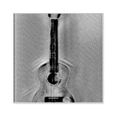 Geweldige akoestische gitaar 	rubberstempel (Afrduk)