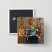 Geweldige akoestische gitaar vierkante button 5,1 cm (Voorkant /achterkant)