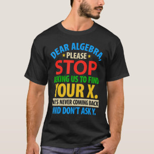 Geweldige Algebra Ingewikkelde Wiskunde Kleding T-shirt