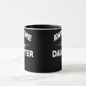 Geweldige als mijn dochter Funny Vaderdag pa Mok (Midden)