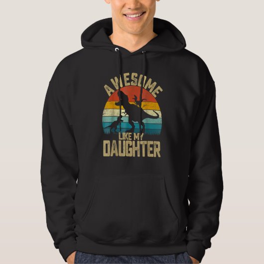 Geweldige als mijn dochter  ouders hoodie (Voorkant)