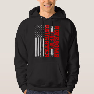 Geweldige als mijn dochter VS Amerikaanse vlag 202 Hoodie