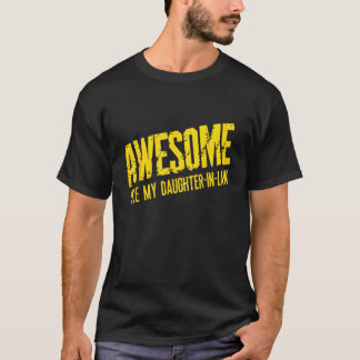 Geweldige als mijn schoondochter, is familieliefhe t-shirt