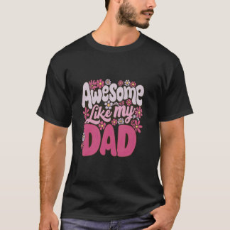 Geweldige als papa 6 Grappige Vaderdag T-shirt
