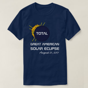 Geweldige Amerikaanse Totale Zonsverduistering aan T-shirt
