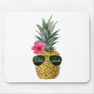 Geweldige ananas Shirten- Aloha Stranden Tropical Muismat
