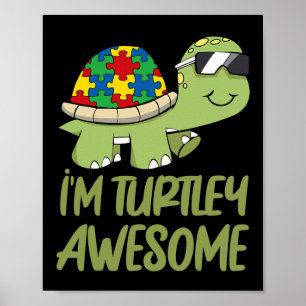 Geweldige autisme schoppen Puzzle Piece Poster