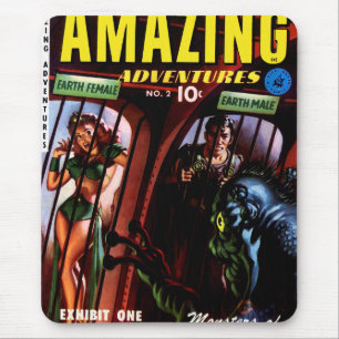 Geweldige Avonturen #2 Retro Sci-Fi-stripboek Muismat