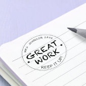 Geweldige baan | Aangepaste leraren Rubberstempel