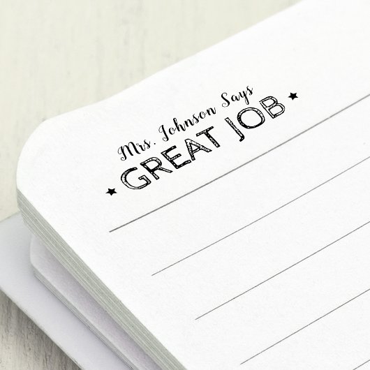 Geweldige baan | Aangepaste leraren Zelfinktende Stempel