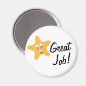 Geweldige baan Gold Star Magneet (Voorkant / Achterkant)