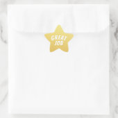 Geweldige baan Gold Star Ster Sticker (Tas)