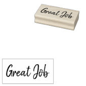 Geweldige baan 	rubberstempel (Gestempeld)