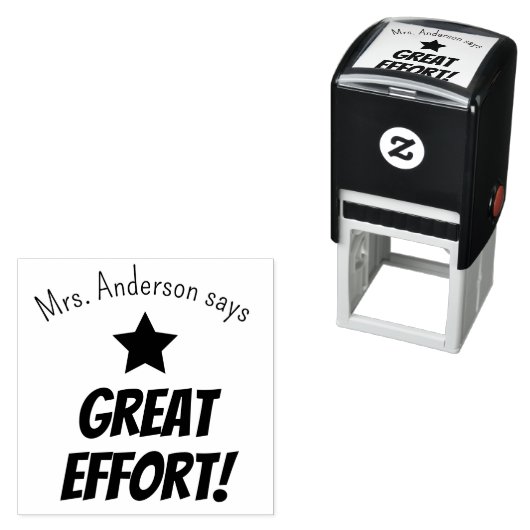Geweldige baan Sterren Leraar Gepersonaliseerd Zelfinktende Stempel (In situ)