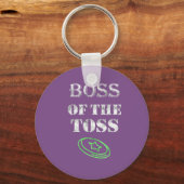 Geweldige baas van de Toss Ultimate-frisbee gift Sleutelhanger (Voorkant)