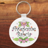 Geweldige Babcia T-Shirt Sleutelhanger (Voorkant)