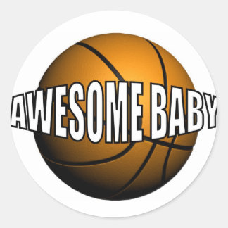 GEWELDIGE BABY RONDE STICKER