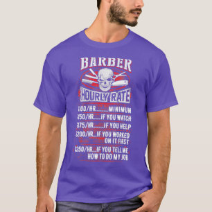 Geweldige Barberx27s Uurtarief T-shirt