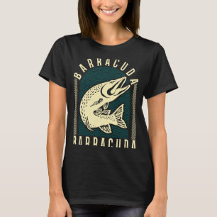 Geweldige Barracuda Cuda Vist het wild zout Fi T-shirt