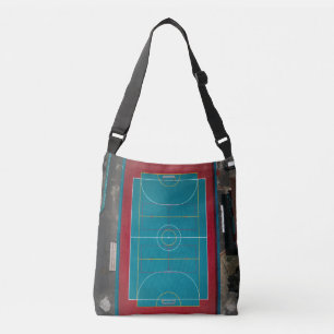 Geweldige Basketball Artwork Crossbody Tas