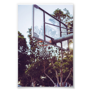 Geweldige Basketball Artwork Foto Afdruk