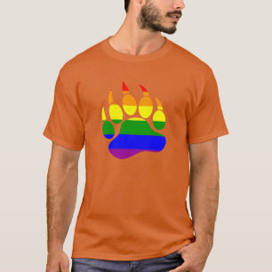 Geweldige Beer Weg/Kwetsregenboogvlagontwerp T-shirt