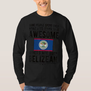 Geweldige Belgische vlag Belize Belizean Roots 1 T-shirt