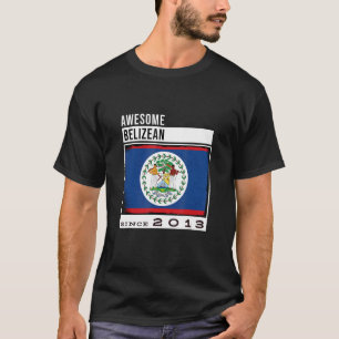 Geweldige Belizean sinds 2013 Belizean 9e Verjaard T-shirt