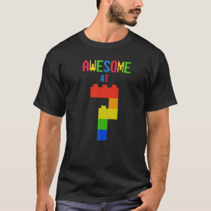 Geweldige bij 7 bakstenen officiële zeven jaar blo t-shirt