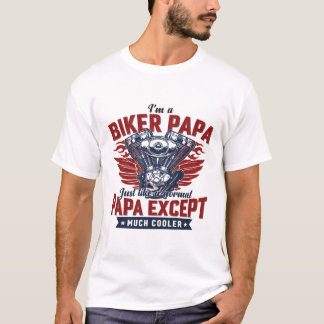 Geweldige Biker Papa T-shirt