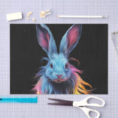 Geweldige Blauw Konijn op Vuur Tissuepapier (Craft)