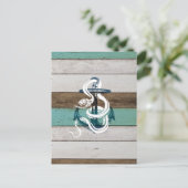 Geweldige blauwe verankering witte slang briefkaart (Staand voorkant)