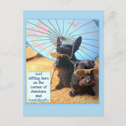 Geweldige & Bombdiggity Post Kaart (Voorkant)